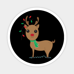 Cute Christmas Deer Magnet